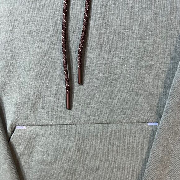 Janji Circuit Knit Hoodie Teal Unisex M/Sm. W/Lg. Running Pockets Wicking - Picture 5 of 9